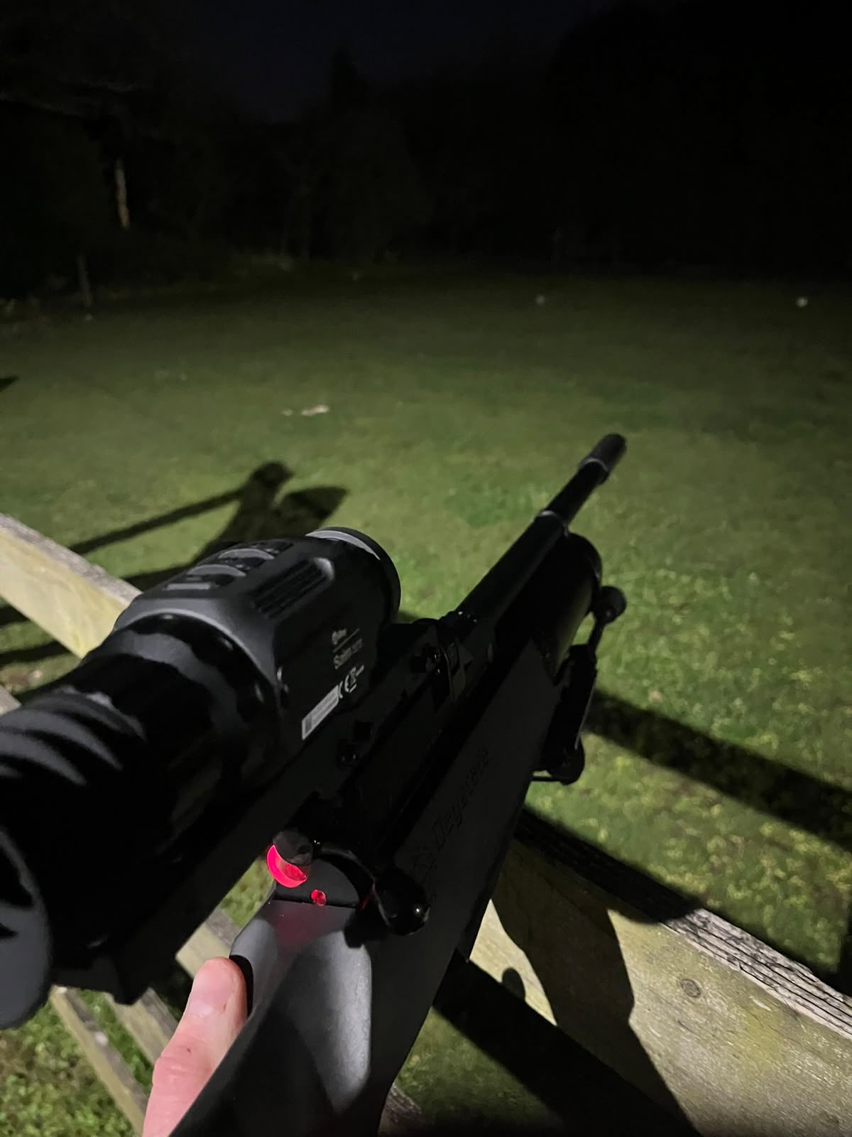 Thermal optic used during night-time wildlife control work in Glasgow